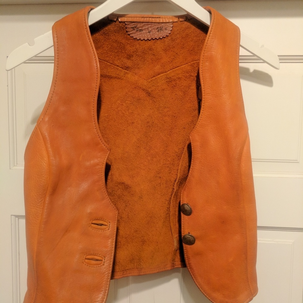 Leather vest